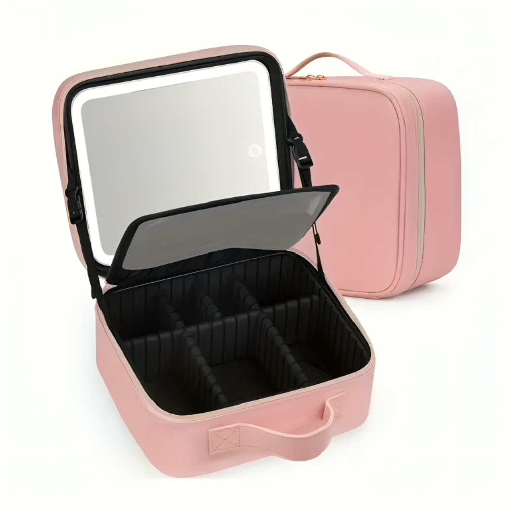Cosmetic Case With LED Mirror