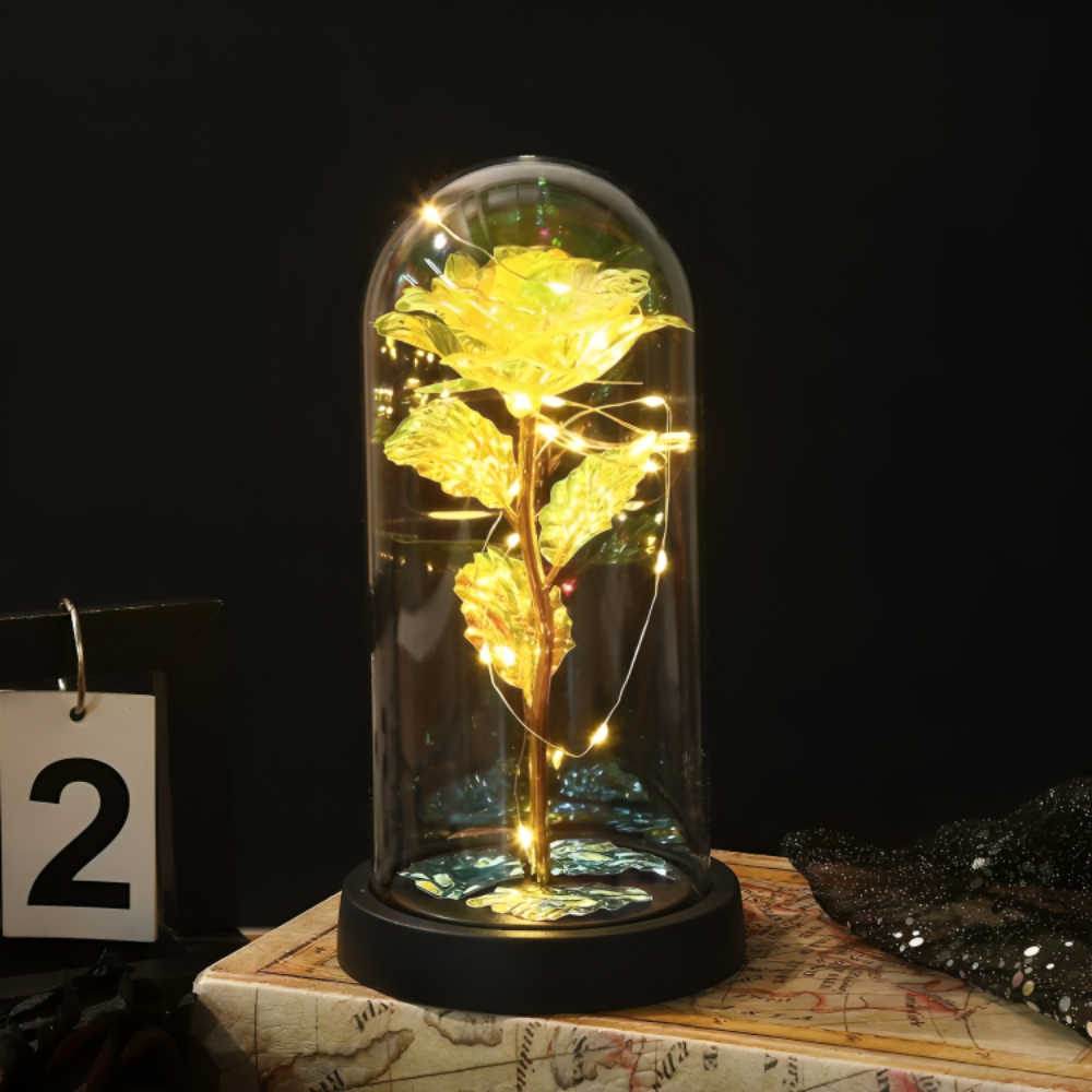LED Enchanted Sparkly Rose