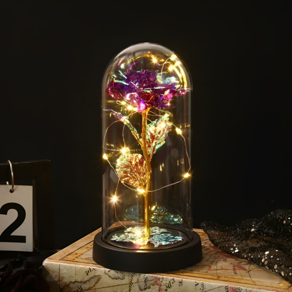 LED Enchanted Sparkly Rose