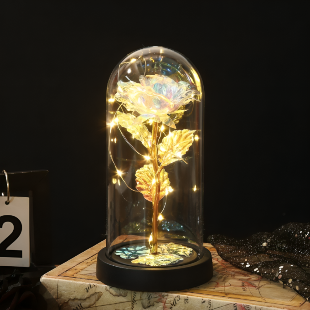 LED Enchanted Sparkly Rose